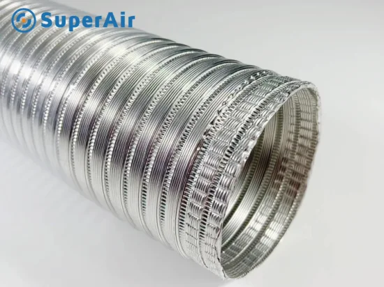 Воздуховоды системы HVAC, воздуховод переменного тока, полугибкий алюминиевый воздуховод