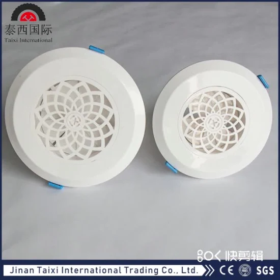 Кондиционер HVAC Вентиляция Алюминиевый круглый регулируемый шаровой носик Вентиляционный диффузор сопла