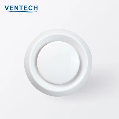 Распределитель воздуха вентиляции, круглый пластиковый выпускной тарельчатый клапан
